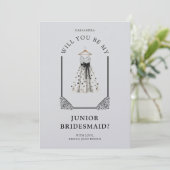 Chic Polka Dots JR Bridesmaid Dress Ornate Dome (Staand voorkant)