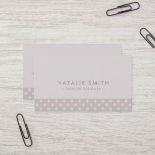 Chic Polka Dots Pattern Modern Visitekaartje