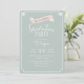 chic Polkadot afstudeerfeest Kaart (Staand voorkant)