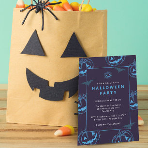 Chic Pompoenen Halloween Feest Kaart
