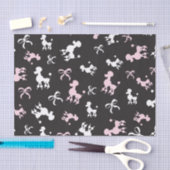 Chic Poodles Roze en Zwart Tissuepapier (Craft)