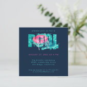 Chic Pool Party Splash Kaart (Staand voorkant)