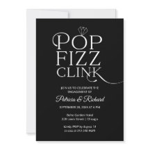 Chic Pop Fizz Clink Engagement Party