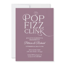 Chic Pop Fizz Clink Engagement Party