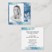 *~* Chic Populaire Haar Model Actrice FOTO Sterren Vierkante Visitekaartje (Voorkant / Achterkant)