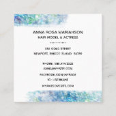 *~* Chic Populaire Haar Model Actrice FOTO Sterren Vierkante Visitekaartje (Achterkant)