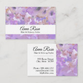 *~* Chic Popular Flower Blue Lavender Waterverf Visitekaartje (Voorkant / Achterkant)