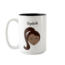 Chic Portret: Aanpasbare Illustratie van een Bruin