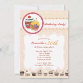 Chic Posh Cupcakes 30ste verjaardag Kaart