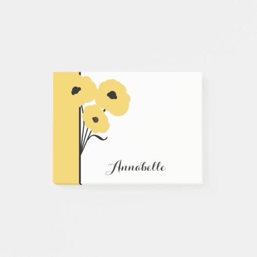 CHIC POST-IT-NOTE_MOD GEEL POPPIËNTEN POST-IT® NOTES (Voorkant)