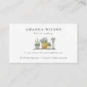 Chic Potted House Planten Botanische Loyaliteit Ka Visitekaartje (Achterkant)