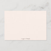 Chic Pram Girl Baby shower Registry Insert Kaart (Achterkant)