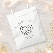 Chic Pretzel We Tied The Knot Trouw Bedankt