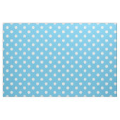 Chic Primrose Sky Blue en White Polka Dot Pattern Stof (Fat Quarter)