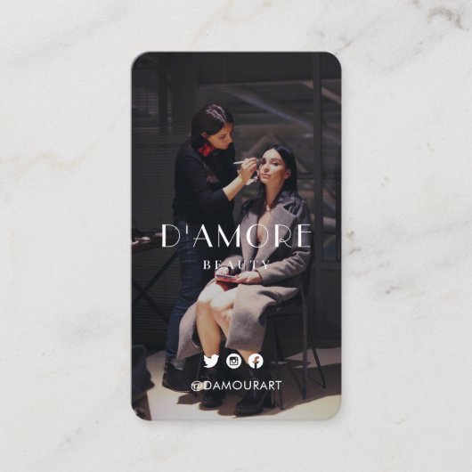 Chic Professional 2 foto's zwart-wit Visitekaartje (Voorkant)