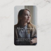 Chic Professional 2 foto's zwart-wit Visitekaartje (Achterkant)