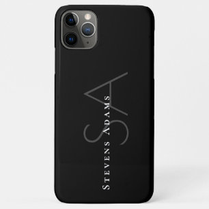 Chic Professional Black en White Monogramed Case-Mate iPhone Case