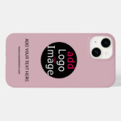 Chic Professional Custom Business Dusty Roos Roze Case-Mate iPhone Case (Achterkant (horizontaal))