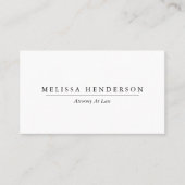 Chic Professional Elegant minimalist Visitekaartje (Voorkant)