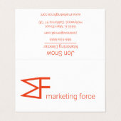 Chic Professional-Visitekaartje Visitekaartje (Buitenkant ongevouwen)