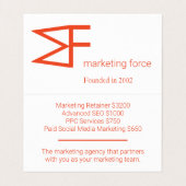 Chic Professional-Visitekaartje Visitekaartje (Binnenkant ongevouwen)