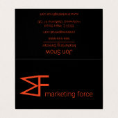 Chic Professional-Visitekaartje Visitekaartje (Buitenkant ongevouwen)