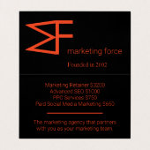 Chic Professional-Visitekaartje Visitekaartje (Binnenkant ongevouwen)