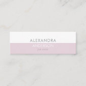 Chic professioneel monogram minimaal mini visitekaartje (Voorkant)