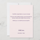 Chic Proost op de Passen getrouwd Gefeliciteerd Ka Kaart (Achterkant)