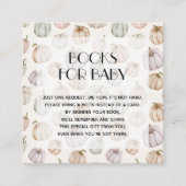 Chic Pumpkins Baby shower Book Request Informatiekaartje (Voorkant)
