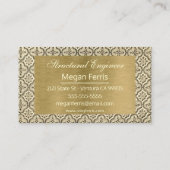 Chic Punched Tin Visitekaartje (Achterkant)