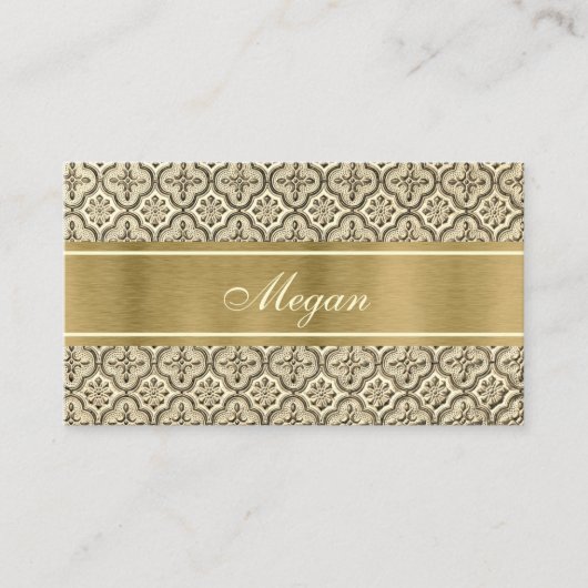 Chic Punched Tin Visitekaartje (Voorkant)