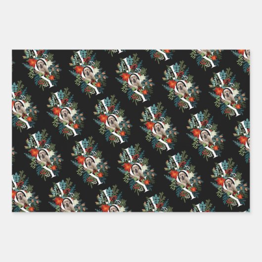 Chic Puppy Joy Christmas Holiday Inpakpapier Vel (Voorkant 3)