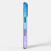 Chic Purple Ombre Blue Glitter Modern              Case-Mate iPhone Case (Achterkant / Rechts)