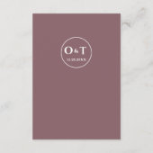 Chic QR Code Metallic Roos Goud Receptie Trouwen Informatiekaartje (Achterkant)