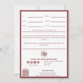 Chic QR Code Services Opmerking April Cadeaubon (Achterkant)