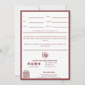 Chic QR Code Services Opmerking juli Cadeaubon (Achterkant)