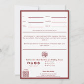 Chic QR Code Services Opmerking Kan Cadeaubon Kope (Achterkant)