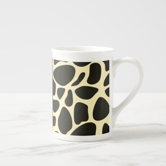 Chic Quartrefoil Giraffe Print Porselein Kop (Rechts)
