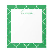 Chic Quatrefoil - Aangepast Notitieblok (Voorkant)