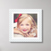 Chic Quatrefoil Aangepaste kleurenserie Foto Canvas Afdruk (Voorkant)
