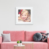 Chic Quatrefoil Aangepaste kleurenserie Foto Canvas Afdruk (Insitu (Woonkamer))