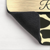 Chic Quatrefoil Giraffe Print Muismat (Hoek)