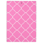 Chic Quatrefoil Monogram Klembord (Achterkant)