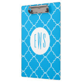 Chic Quatrefoil Monogram Klembord (Links)