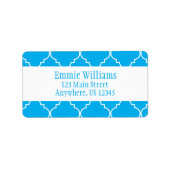 Chic Quatrefoil Return Address Labels (Voorkant)