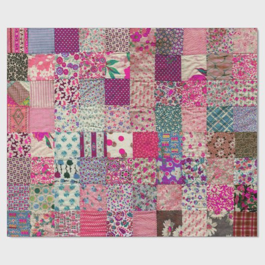  Chic Quilt Cadeaupapier (Vlak)