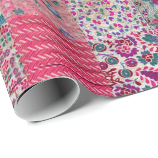  Chic Quilt Cadeaupapier (Rol Hoek)