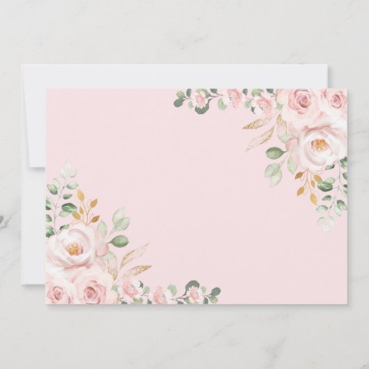 Chic Quinceañera 15e verjaardag Hartelijk dank Kaart (Achterkant)