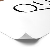 Chic Quinceañera Welkomstfoto 15e Verjaardagsfeest Poster (Hoek)